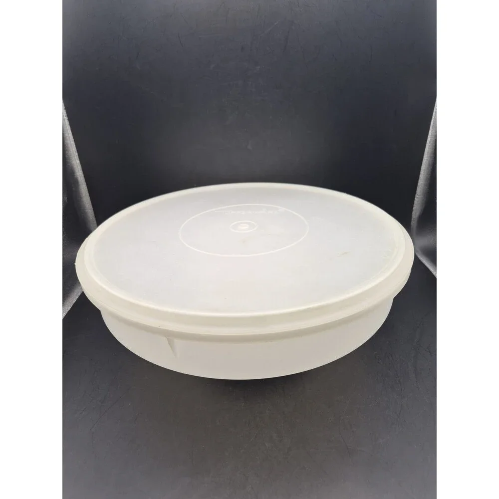 VTG Clear White Tupperware 12